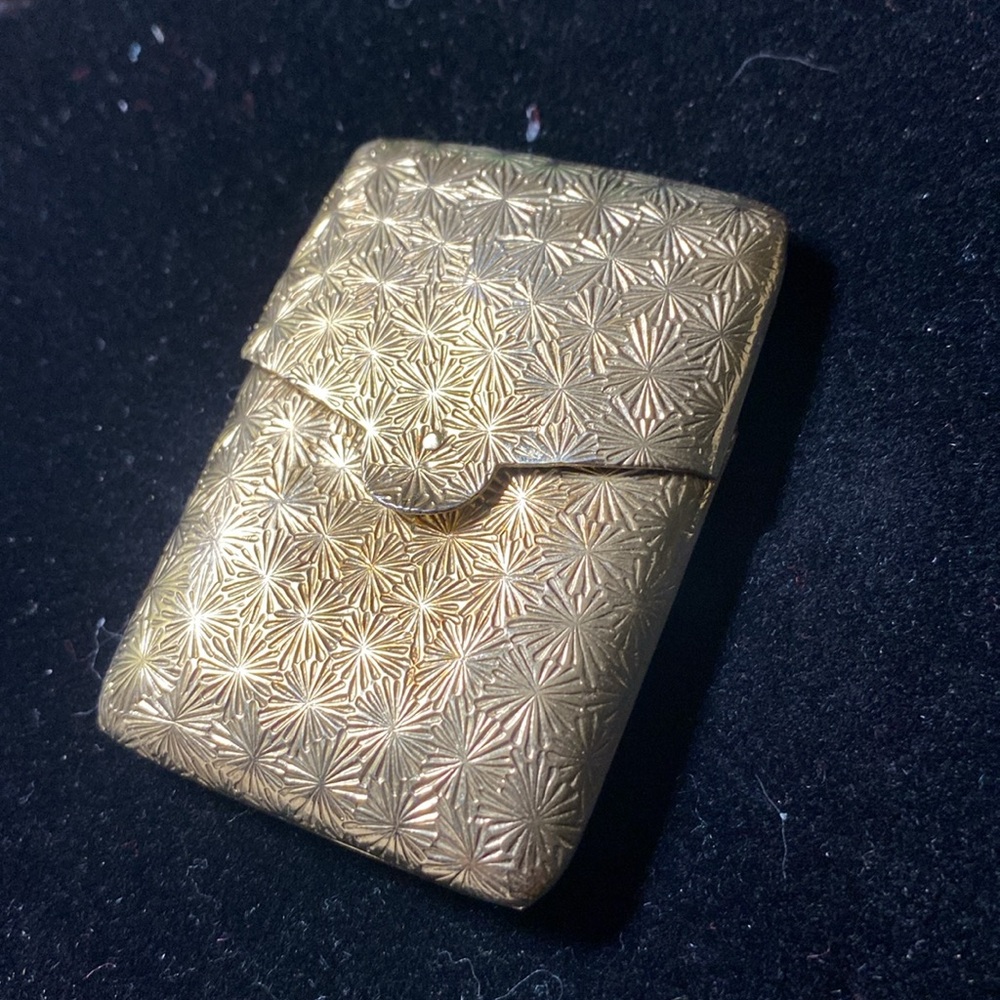 Mid Century Napier gold-plated matchstick case - Collector’s item!